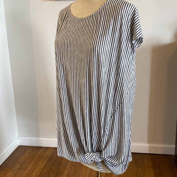 Max Studio 3X top with black vertical stripes - Picture 4 of 8